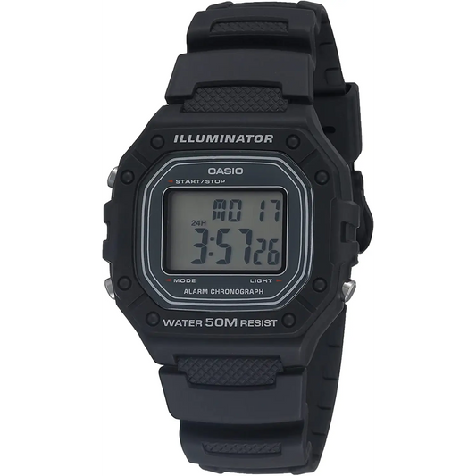 Casio Men’s Sports Digital Quartz 7-Year Battery Black Resin