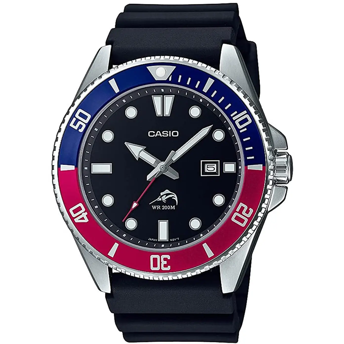 Casio Men’s Sports Quartz 200m Stainless Steel/Black Resin