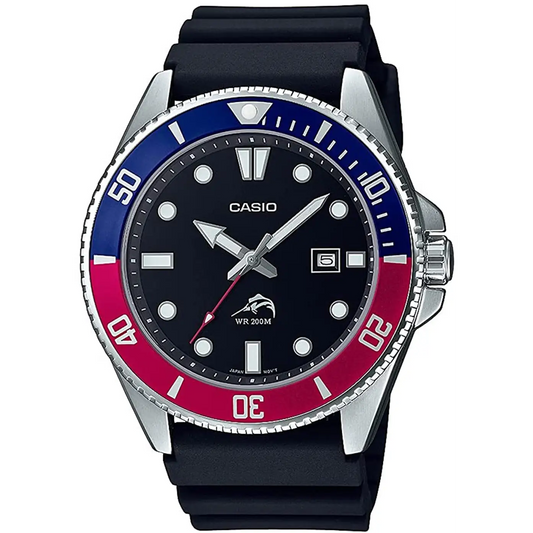 Casio Men’s Sports Quartz 200m Stainless Steel/Black Resin