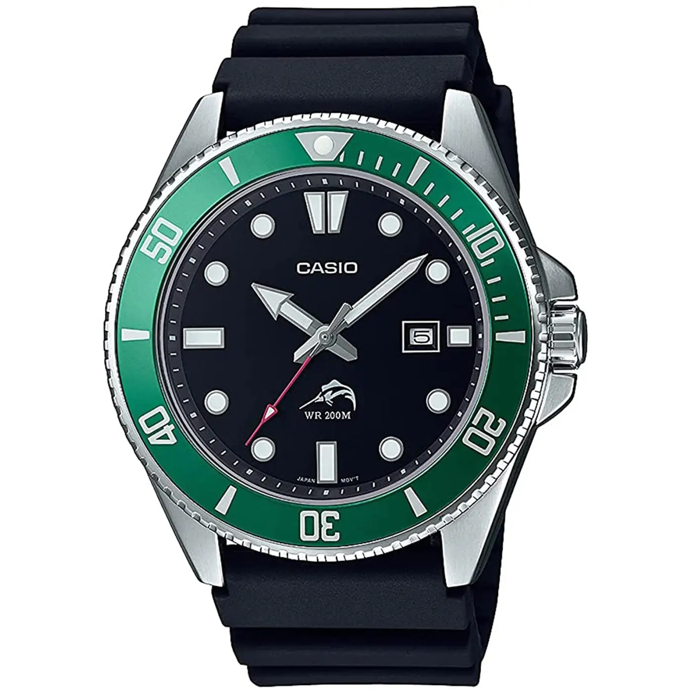 Casio Men’s Sports Quartz 200m Stainless Steel/Black Resin