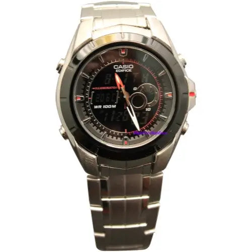 CASIO MEN’S THERMOMETER BRACELET WATCH EFA119BK-1AV -