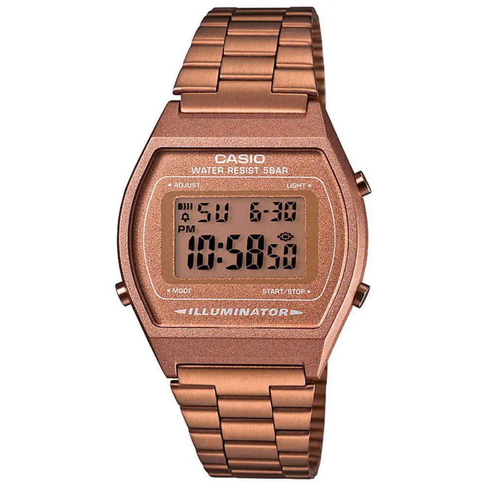 Casio ’s Vintage Stainless Steel Rose Gold Watch B640WC-5AVT