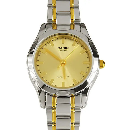 Casio Women’s Analog Quartz 100m Two Toned Stainless Steel
