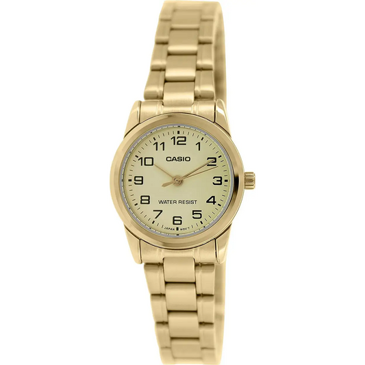 Casio Women’s Analog Quartz Gold Tone Stainless Steel Watch