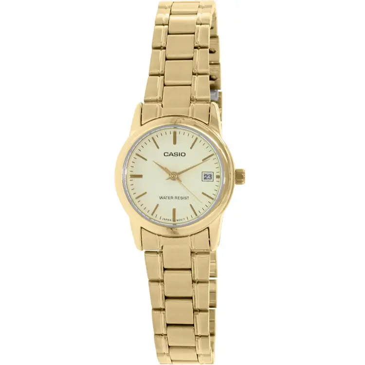Casio Women’s Analog Quartz Gold Tone Stainless Steel Watch