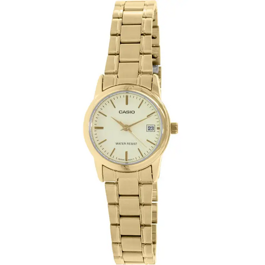 Casio Women’s Analog Quartz Gold Tone Stainless Steel Watch