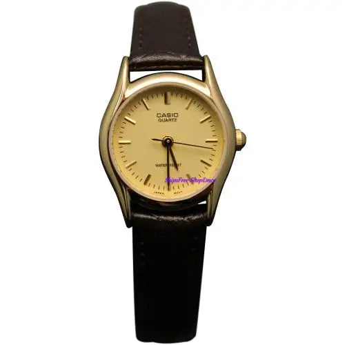 Casio Women’s Brown Leather Dress Watch LTP1094Q-9A -