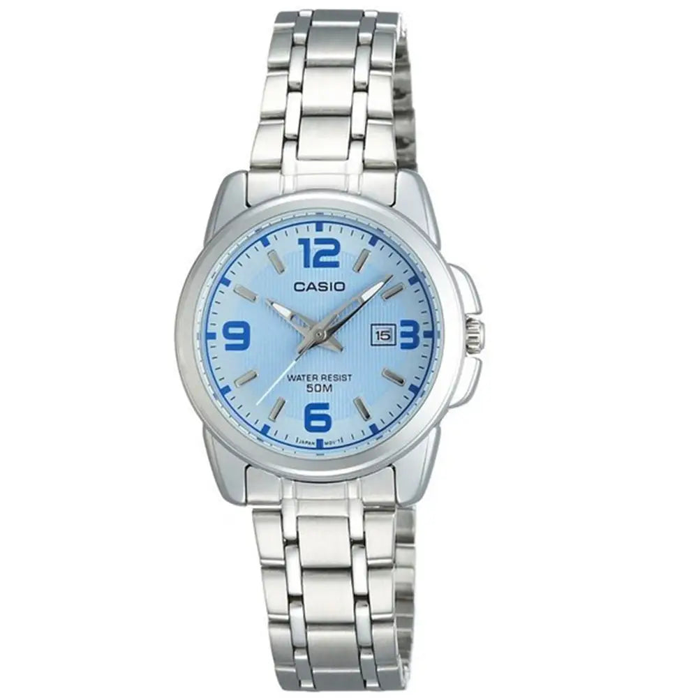 Casio Women’s Classic Analog 50m Stainless Steel Blue Dial