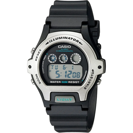 Casio Women’s Digital Quartz Stainless Steel/Black Resin