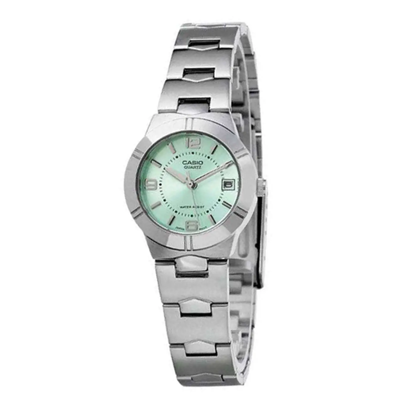 Casio Women’s Enticer Quartz Green Dial Stainless Steel