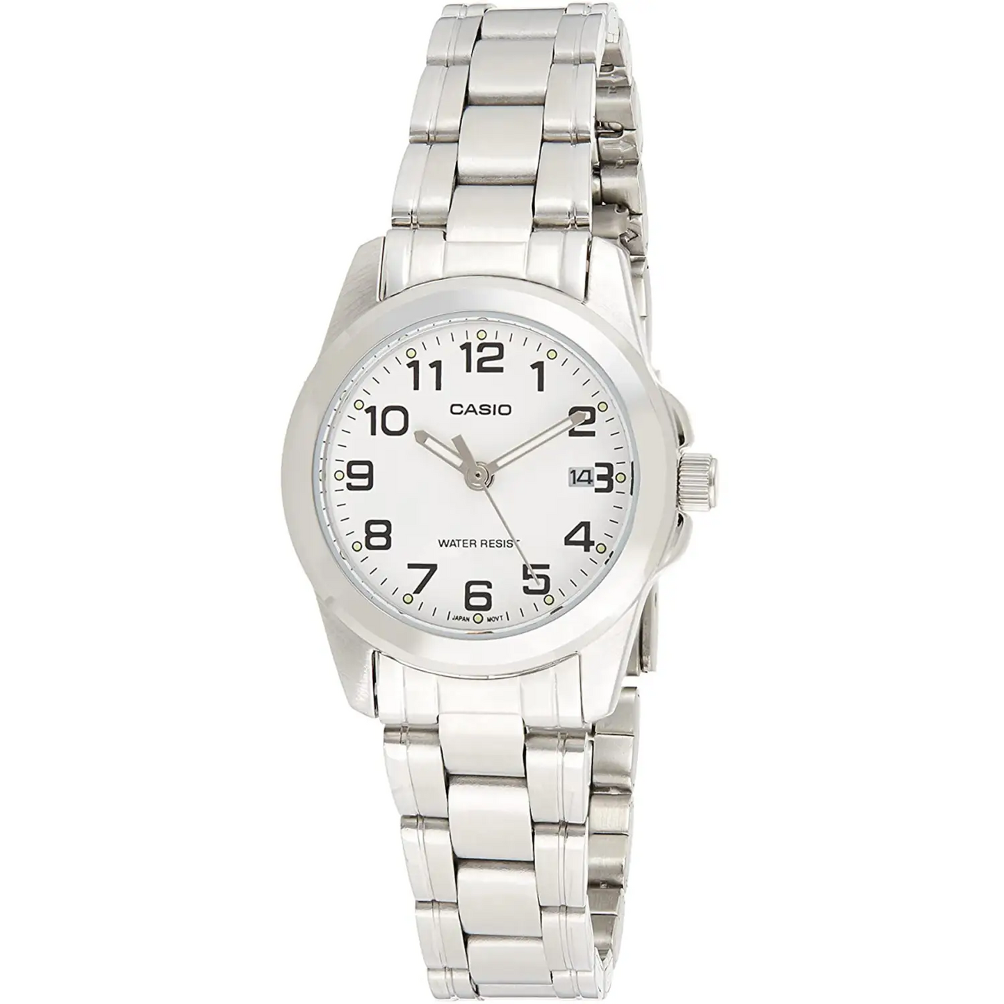 Casio Women’s Enticer Quartz White Dial Stainless Steel