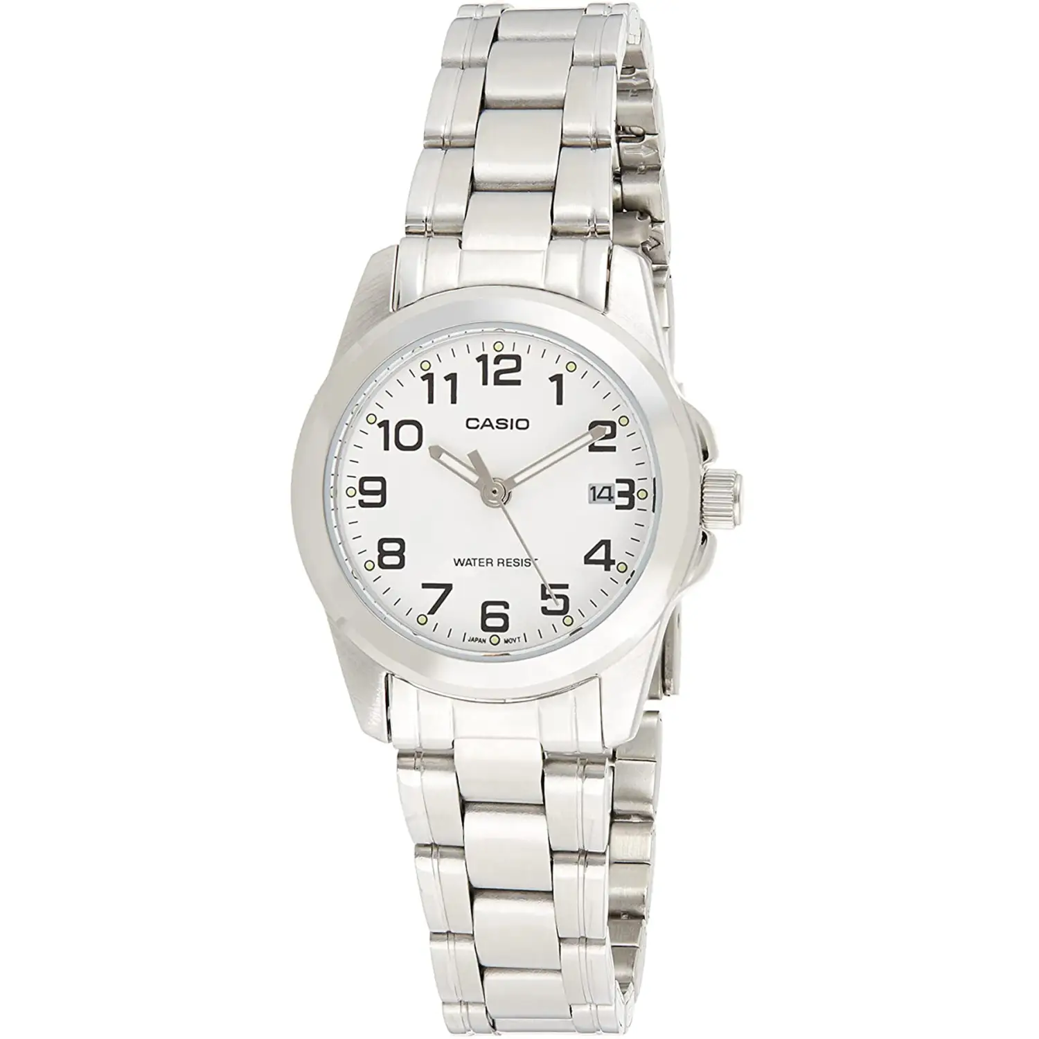 Casio Women’s Enticer Quartz White Dial Stainless Steel