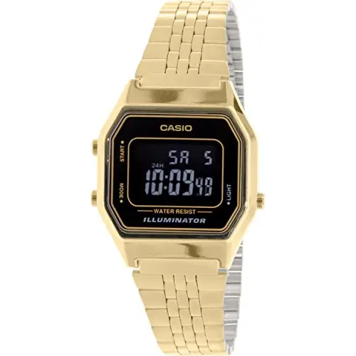 Casio Women’s Illuminator Digital Gold Tone Stainless Steel