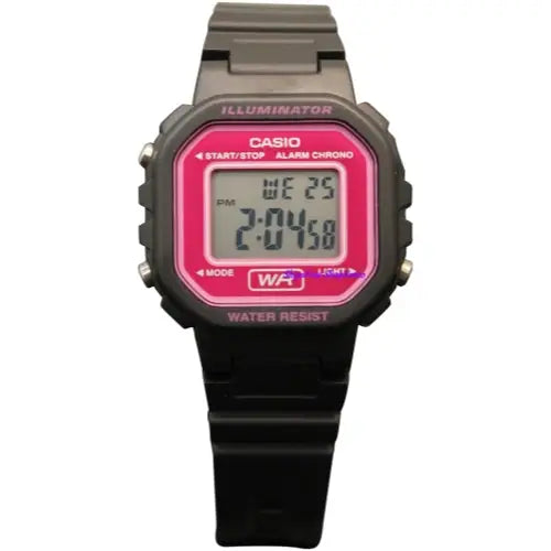 Casio Women’s LA20WH-4ACF Classic Digital Black and Pink