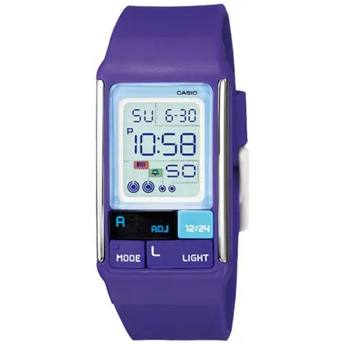 Casio Women’s LDF52-6A Purple Resin Quartz Watch