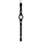 Casio Women’s Leather/Fabric Black Floral Analog Watch