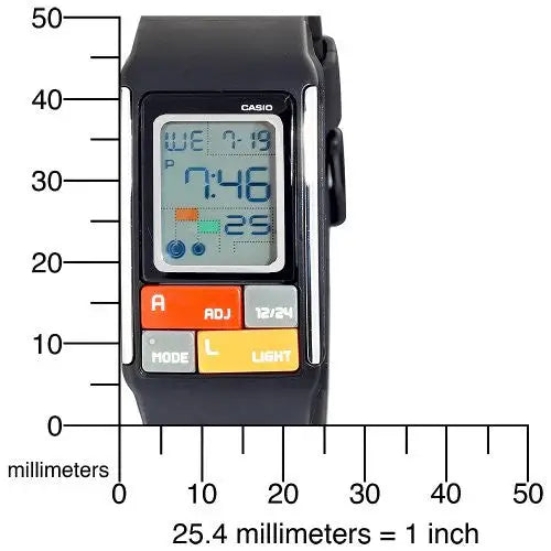 Casio Women’s Pop Tone Digital Black Watch LDF50-1 - Watches