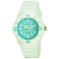 Casio Women’s Quartz 100m Green Dial White Resin Watch