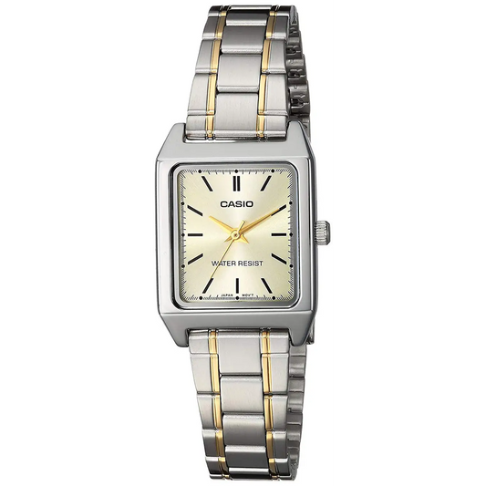Casio Women’s Quartz 100m Two Tone Stainless Steel Watch