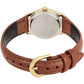 Casio Women’s Quartz Gold Tone Stainless Steel Brown Leather