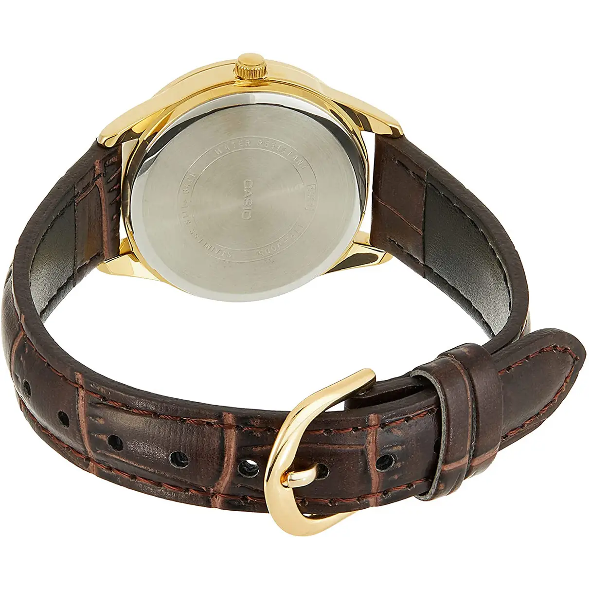 Casio Women’s Quartz Gold Tone Stainless Steel/Brown Leather