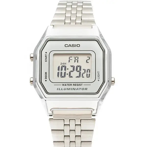 Casio Women’s Silver Tone Digital Quartz Illuminator Watch