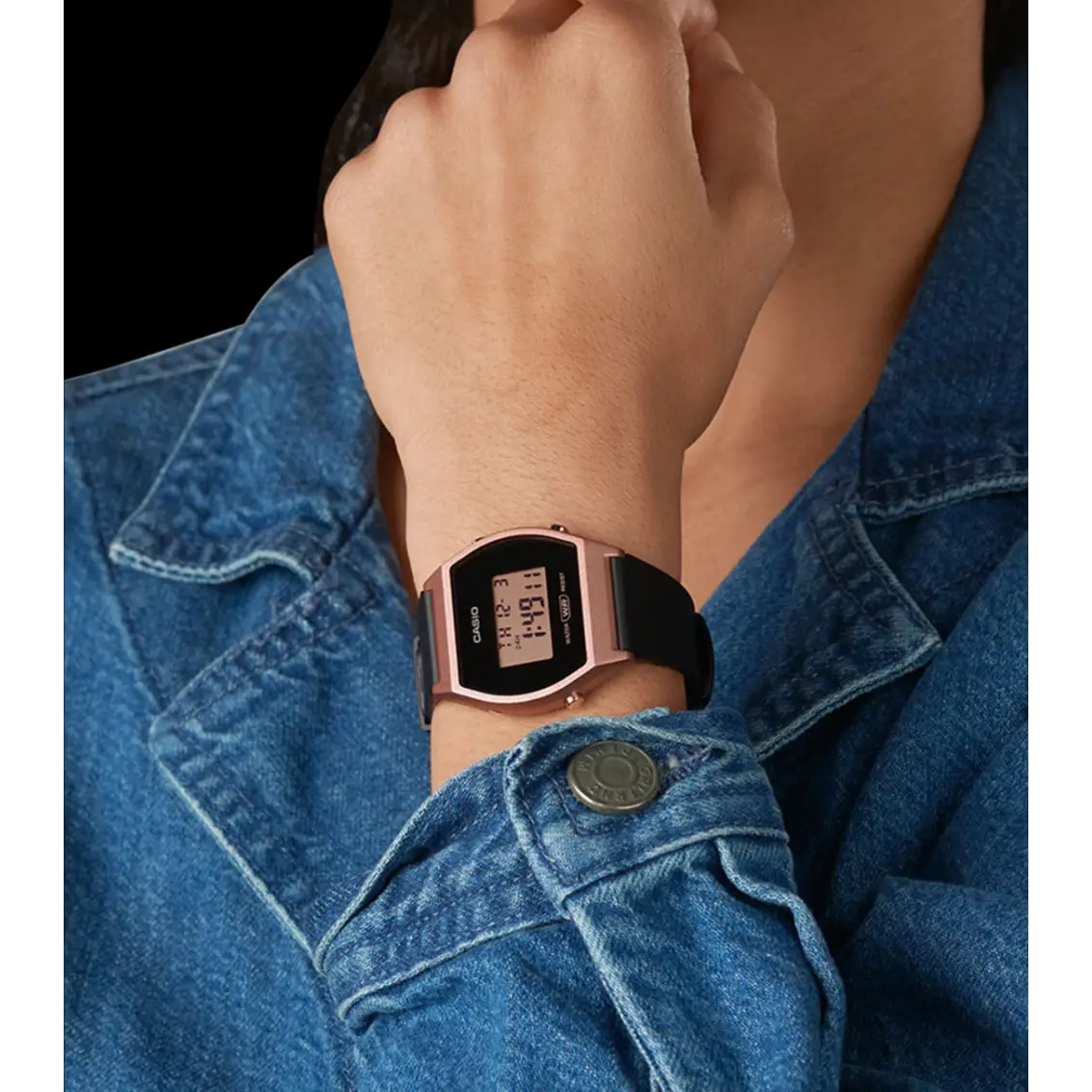 Casio Women’s Sports Digital Rose Gold Tone/Black Resin