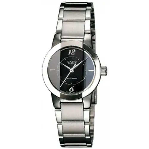 Casio Women’s Stainless Steel Cut Glass Watch LTP1230D-1C -