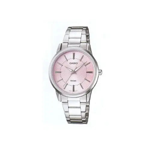 Casio Women’s Stainless Steel Pink Dial Watch LTP1303D -
