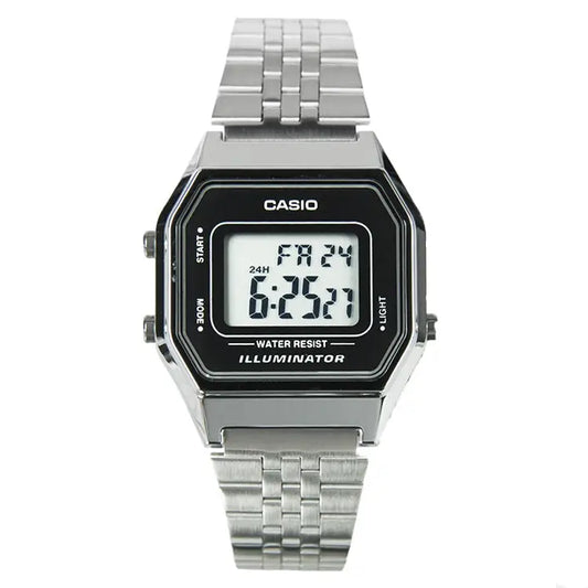 Casio Women’s Stopwatch Alarm Digital Stainless Steel Watch