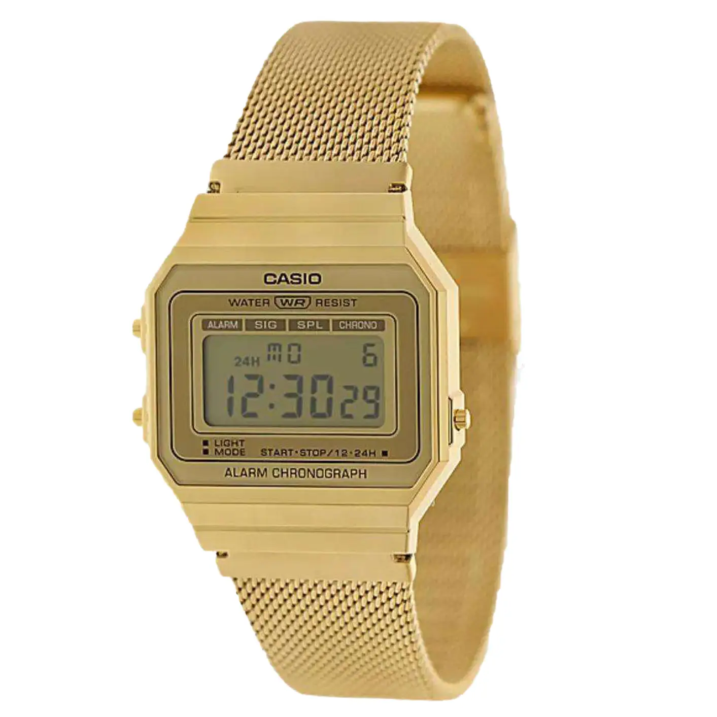 Casio Women’s Super Slim Gold Tone Resin/Stainless Steel