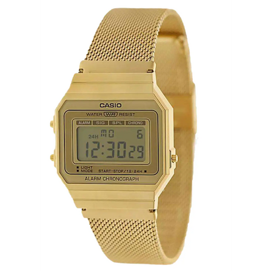 Casio Women’s Super Slim Gold Tone Resin/Stainless Steel