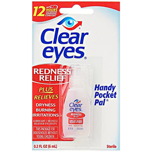 Clear Eyes Redness Relief Handy Pocket Pal - 0.2 Oz Single