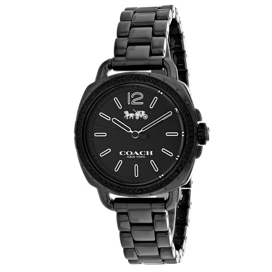 Coach Women’s Tatum Quartz Black Stainless Steel Watch