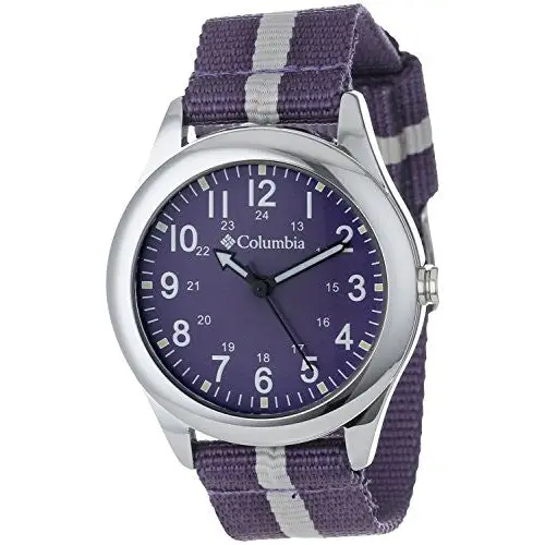 Columbia Unisex Field Fox Analog Military Dial Purple Nylon