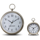 Crosley 12 Deco Finial Metallic Wall Clock & Alarm Clock Set