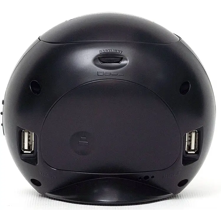 Crosley Quiet Sweep USB Charging Ports Modern Ball Alarm