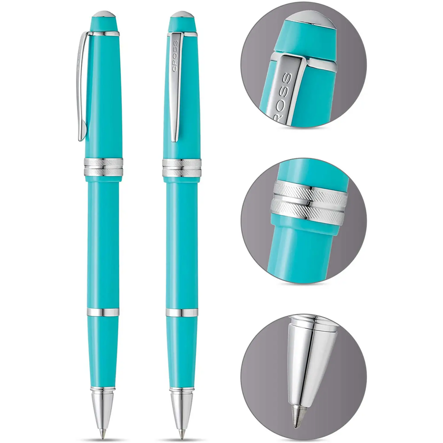 Cross Bailey Light™ Polished Teal Resin w/Polished Chrome