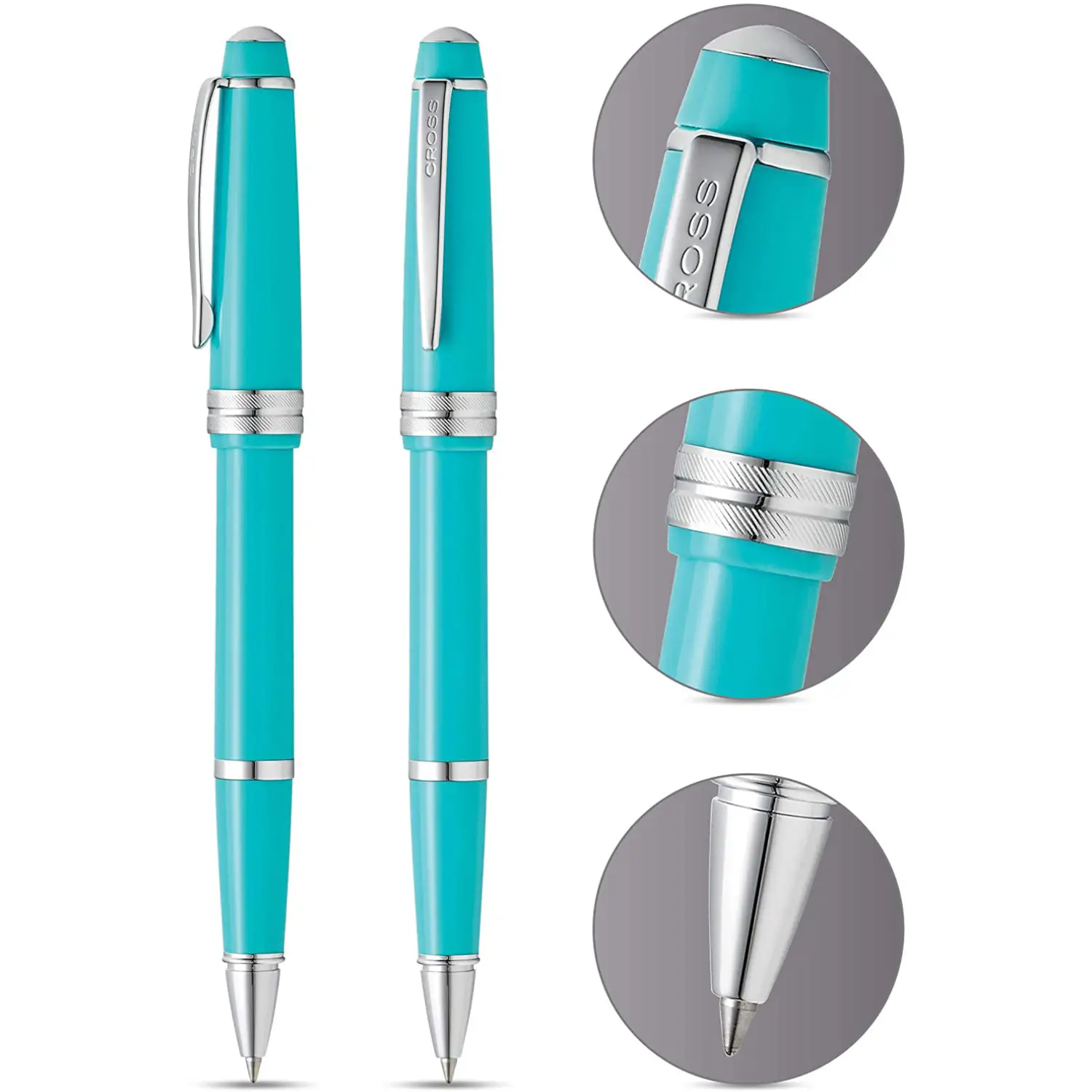 Cross Bailey Light™ Polished Teal Resin w/Polished Chrome