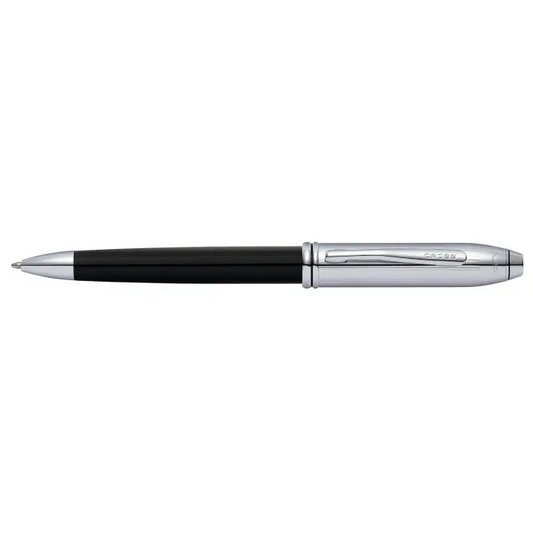 Cross Townsend Black and Chrome Ballpoint Pen AT0042G-58 -