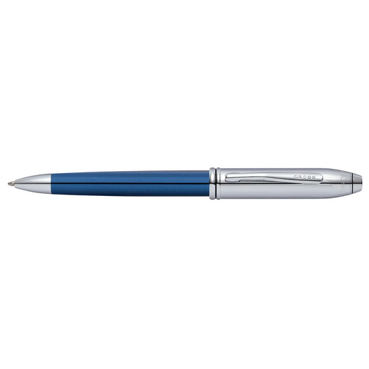 Cross Townsend Blue and Chrome Ballpoint Pen AT0042G-56 -