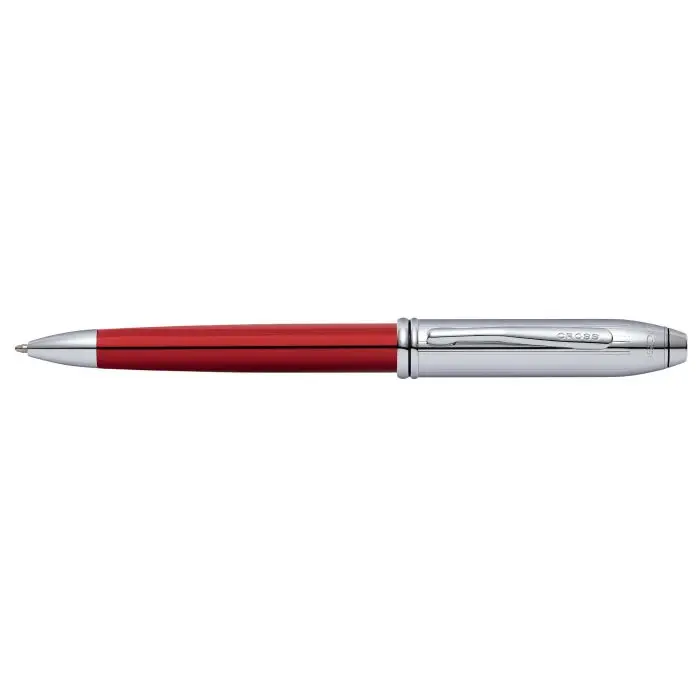 Cross Townsend Red and Chrome Ballpoint Pen AT0042G-57 -