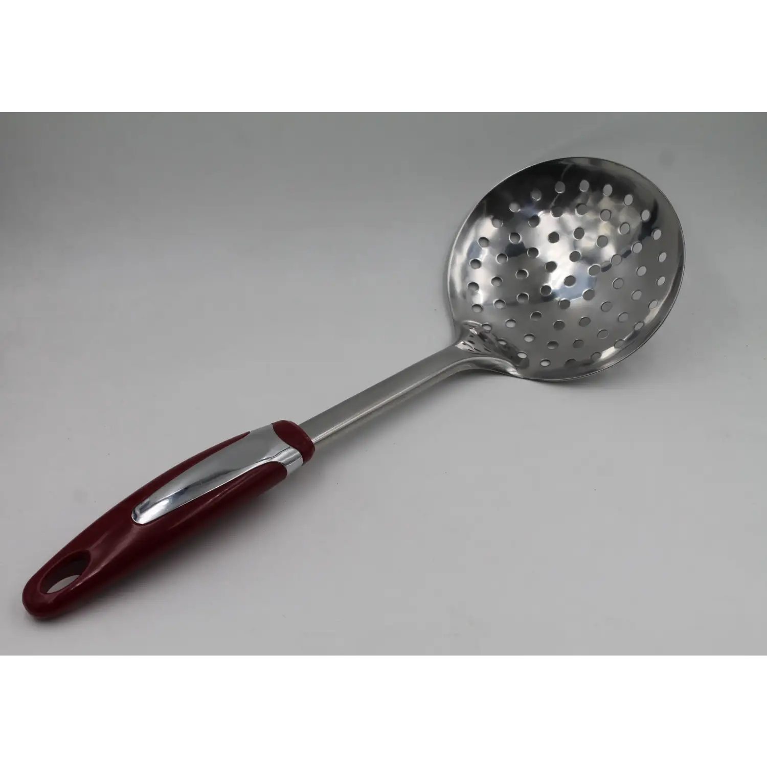 Diamond Home Stainless Steel Slotted Skimmer-Black 10067 -