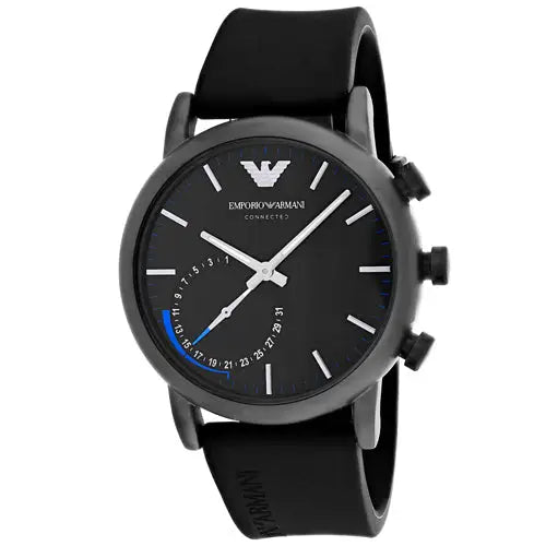 Emporio Armani Men’s Connected 30m Stainless Steel Rubber