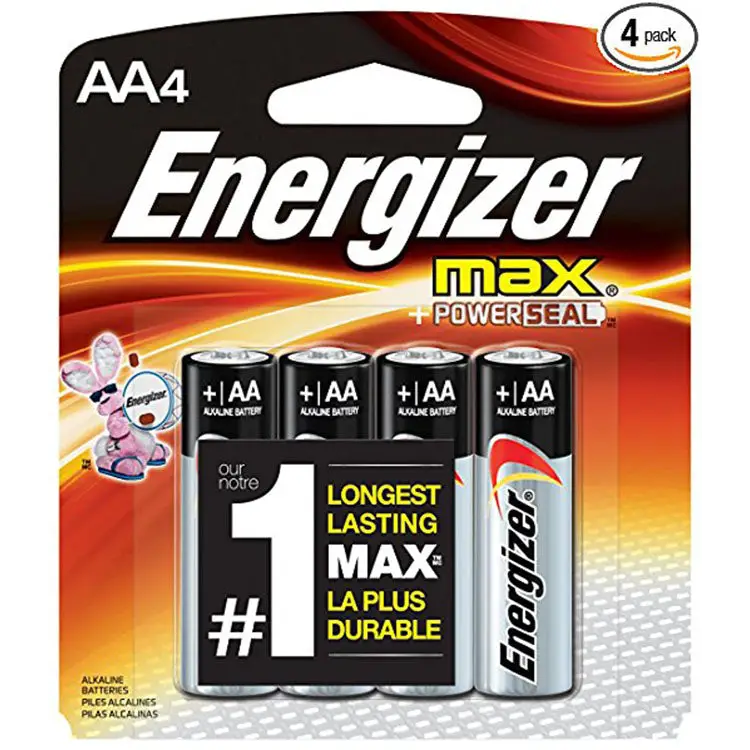 Energizer AA Batteries Max Alkaline (4 Count) AA4PK - Misc