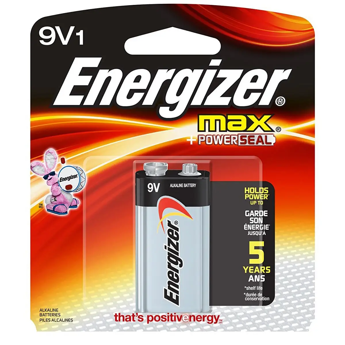 Energizer MAX 9V Alkaline Batteries 1-Count - Misc