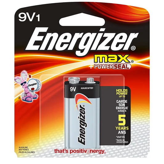Energizer MAX 9V Alkaline Batteries 1-Count - Misc