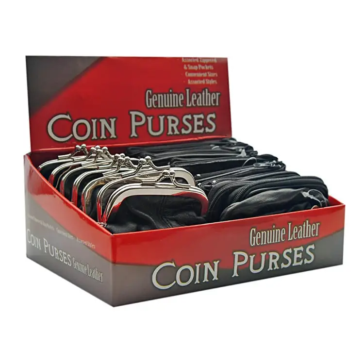 Exclusive 24 Piece Assorted Coin Purse with Display 211191 -