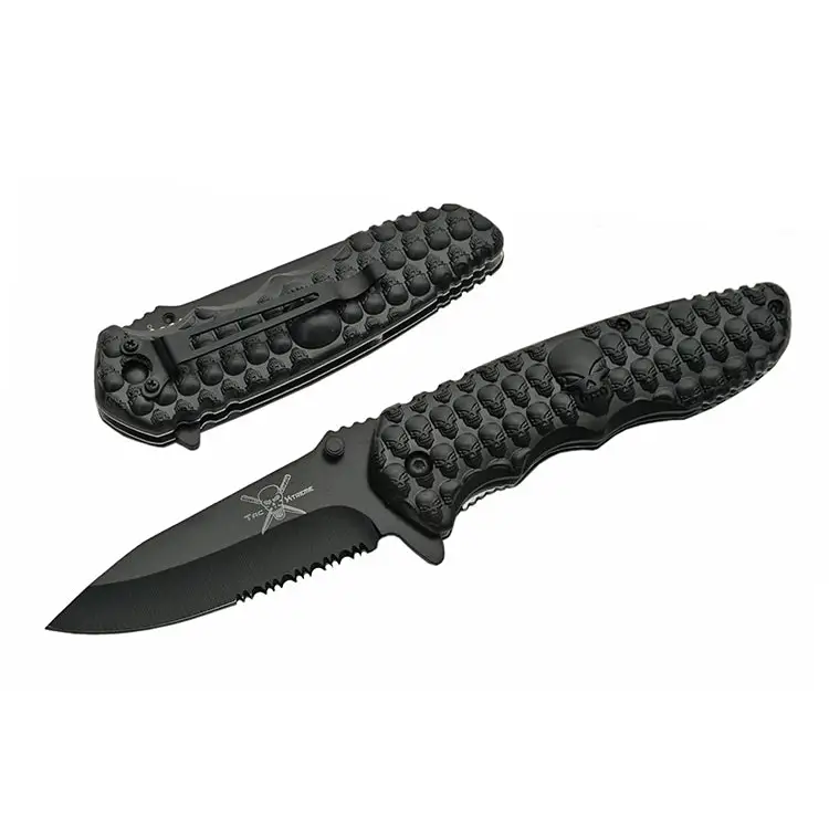 Exclusive 4.5 Skull Slayer folding knife 990061-BK - Misc