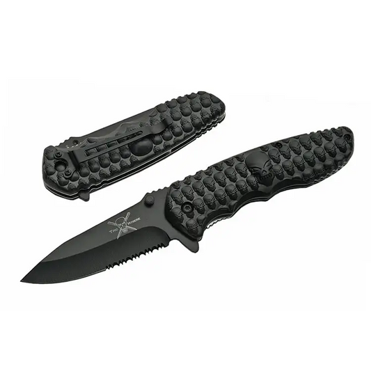 Exclusive 4.5 Skull Slayer folding knife 990061-BK - Misc